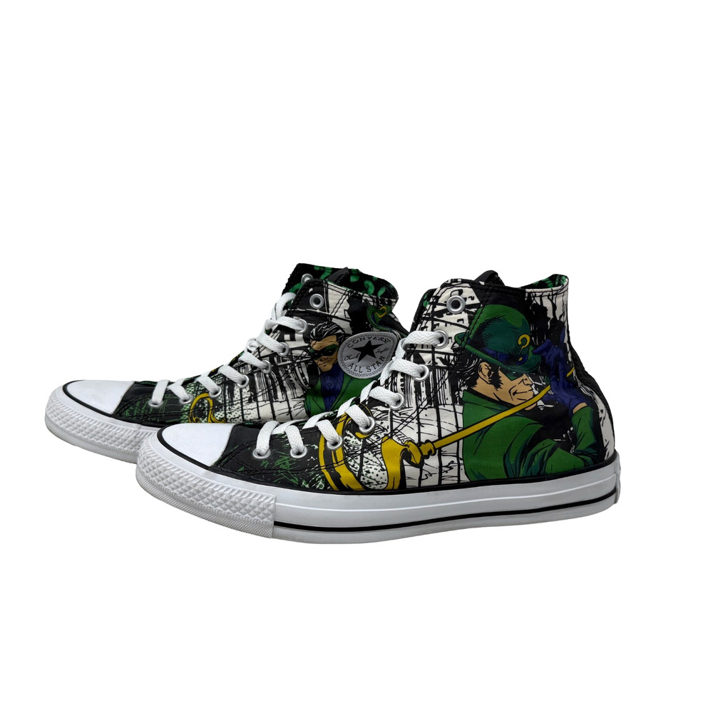 RARE Sneakers DC Converse Chuck Taylor All Stars The Riddler Batman High Tops 11